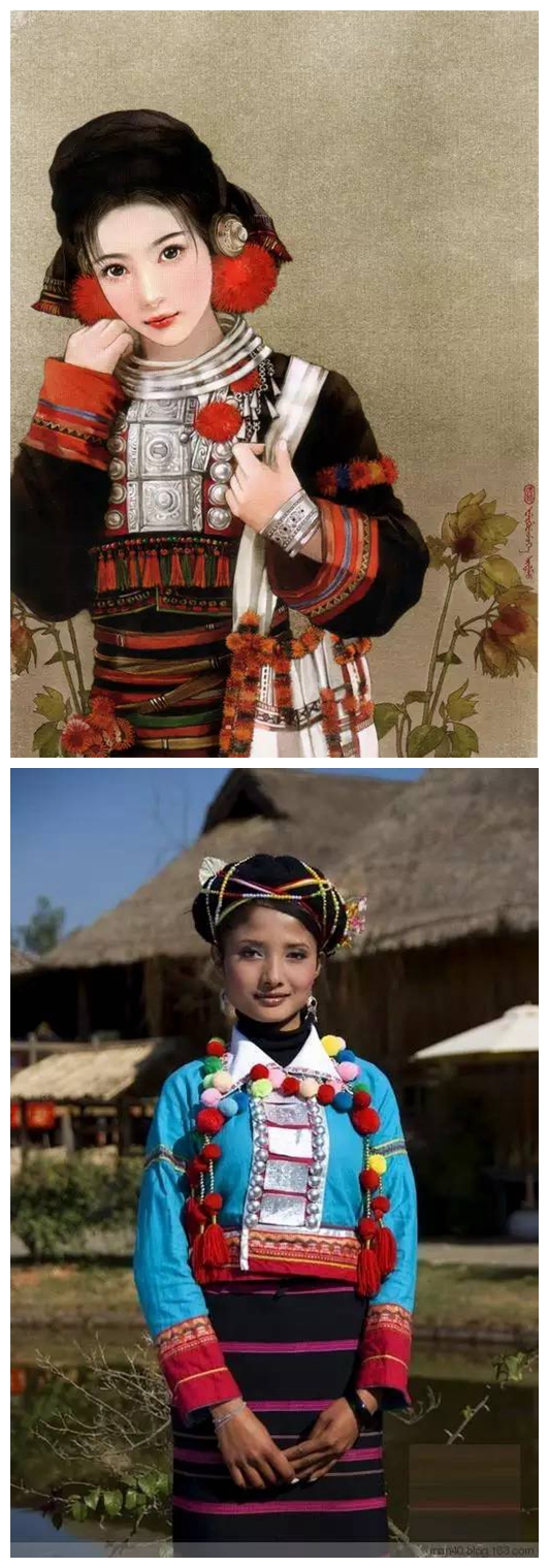 中国56个民族传统服饰大全