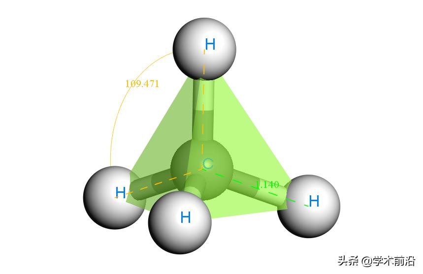 碳原子四面体结构图片