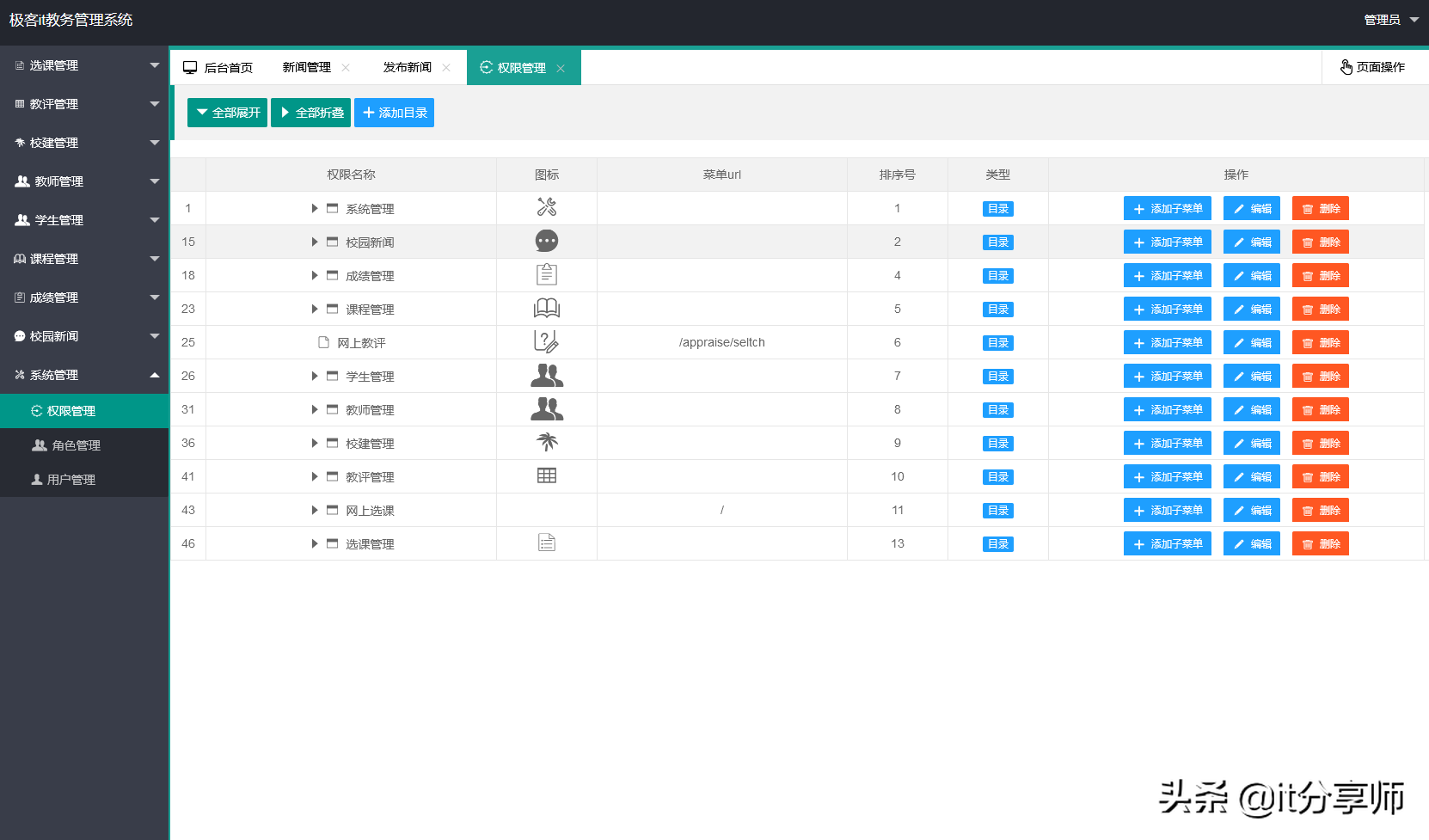 「精品源码分享」springboot开发的学校教务管理系统