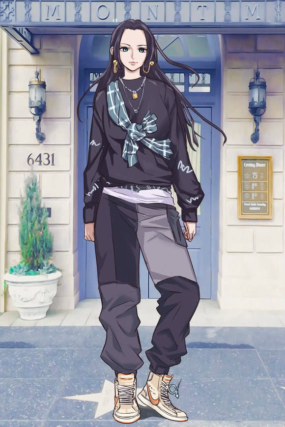 动漫潮图头像霸气(当《海贼王》中的九位角色穿上现代服装,鹰眼最霸气