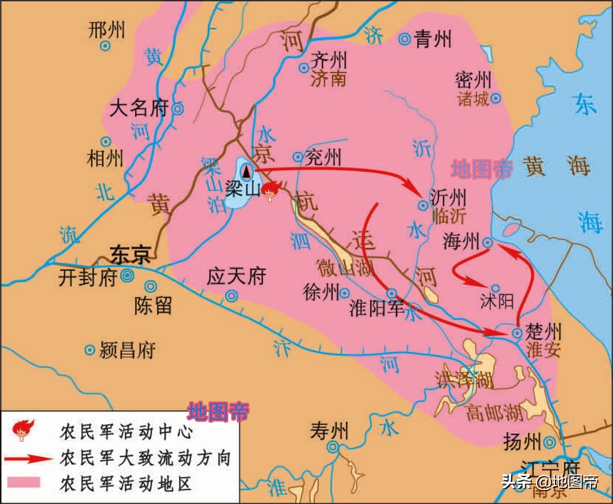 宋朝地图(从陈桥兵变到靖康之难,七幅地图看北宋)