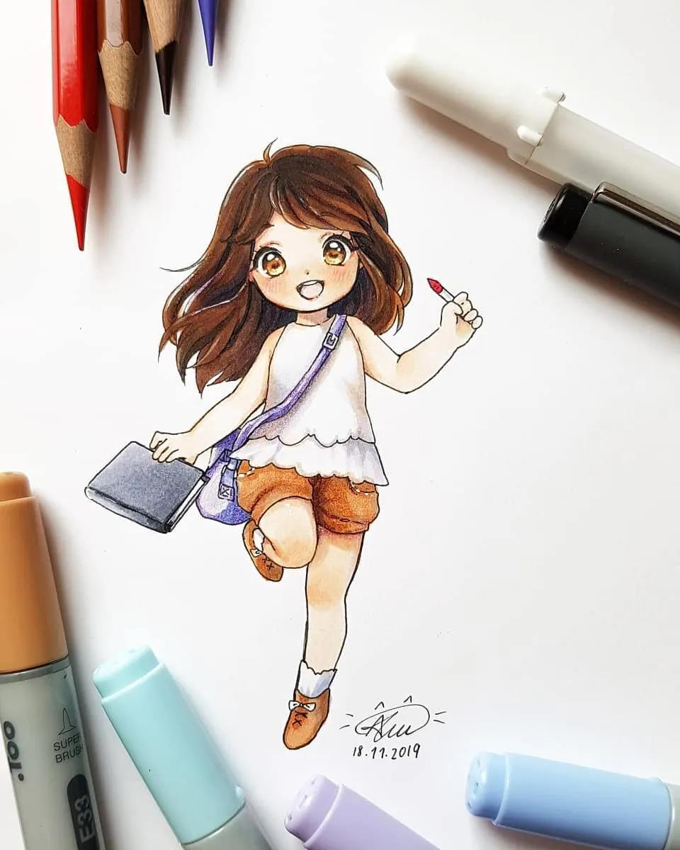 怎么画动漫人物 动漫少女简笔画-起航号