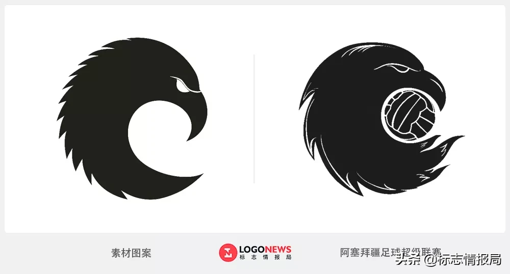 足球logo设计图片(阿塞拜疆足球超级联赛全新LOGO被质疑抄袭！官方回应)