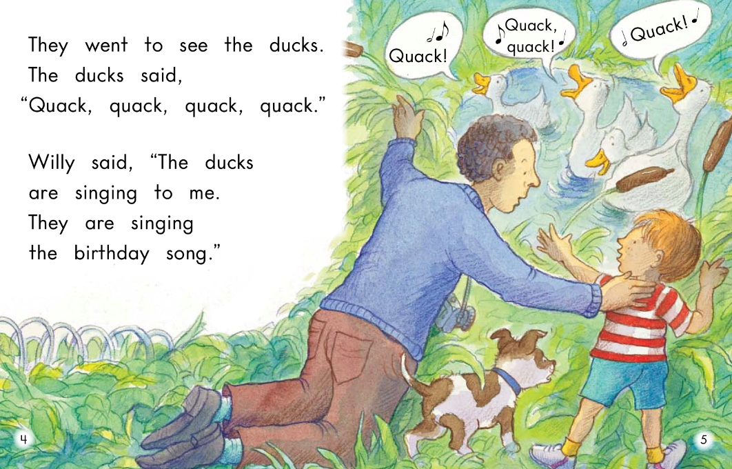 英语有声绘本阅读:《The Birthday Song》听小猪唱歌