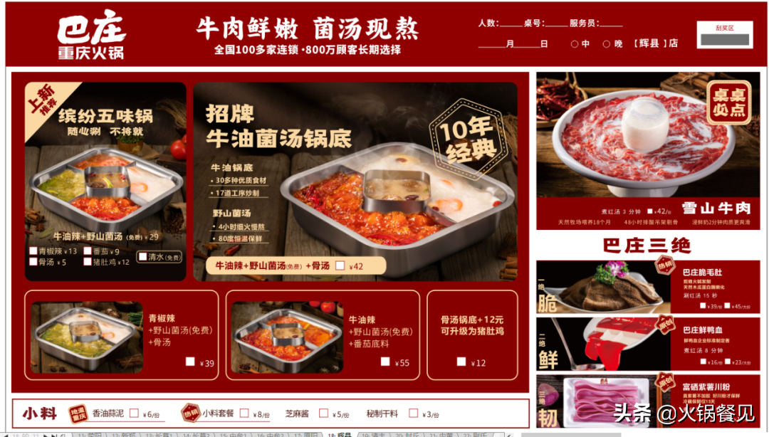 火鍋菜單,火鍋菜單圖片