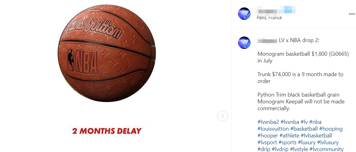 篮球社logo(LV联名NBA推出“天价篮球”！每个售价1.2万，网友称拍一下都心疼)