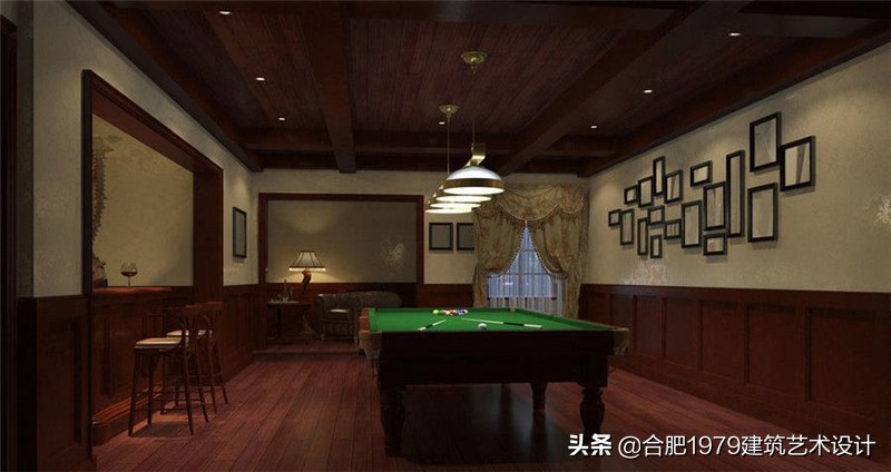 合肥台球会所设计案｜合肥台球室设计效果图欣赏
