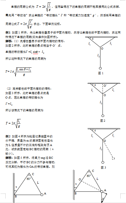 单摆周期是什么（单摆周期是什么时候学的）