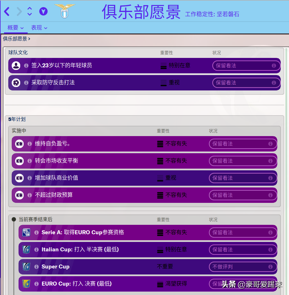 spa是意甲哪个球队（复兴的蓝鹰-意甲拉齐奥FM2020球队分析）