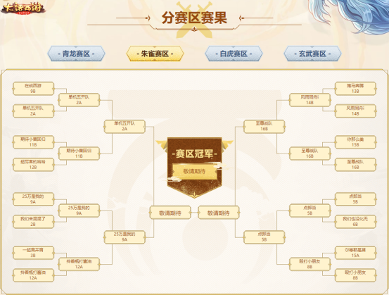 大话西游手游：热血战歌！大话无差别PK赛分区四强队伍诞生