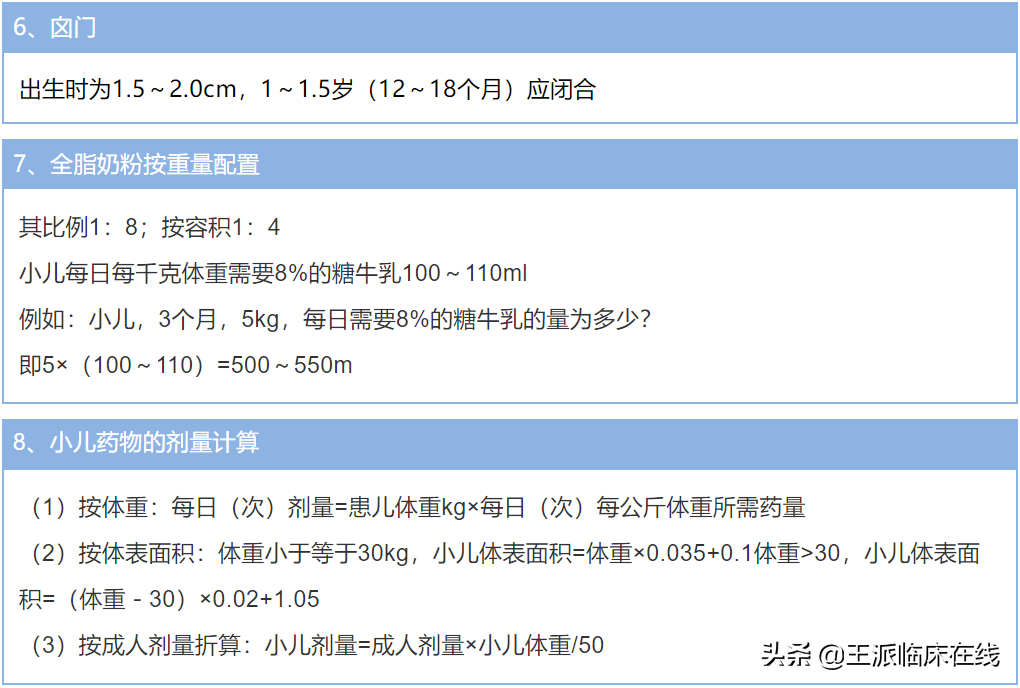 干货｜医学必备：临床医学考试及实际工作中常用到的计算公式