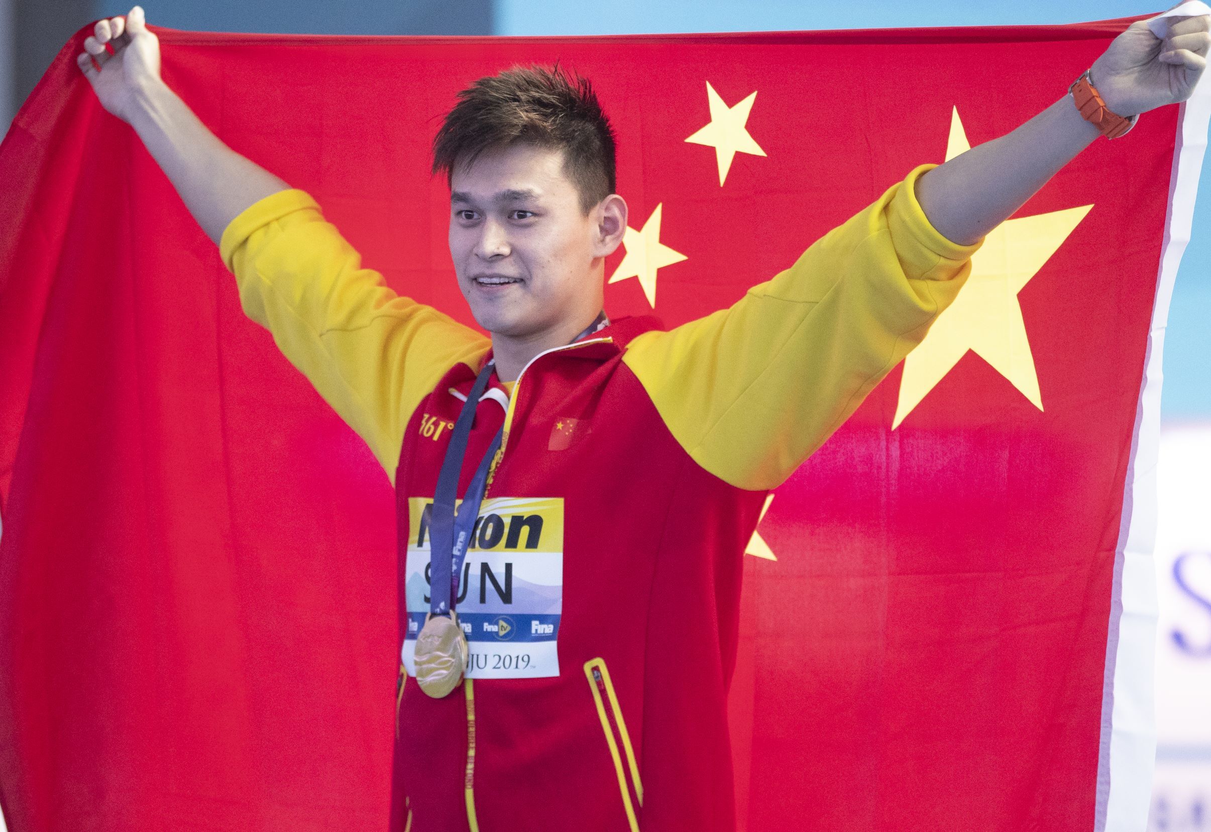 孙杨奥运孙杨奥运游泳得冠视频(孙杨世界大赛14冠创历史,仅次于