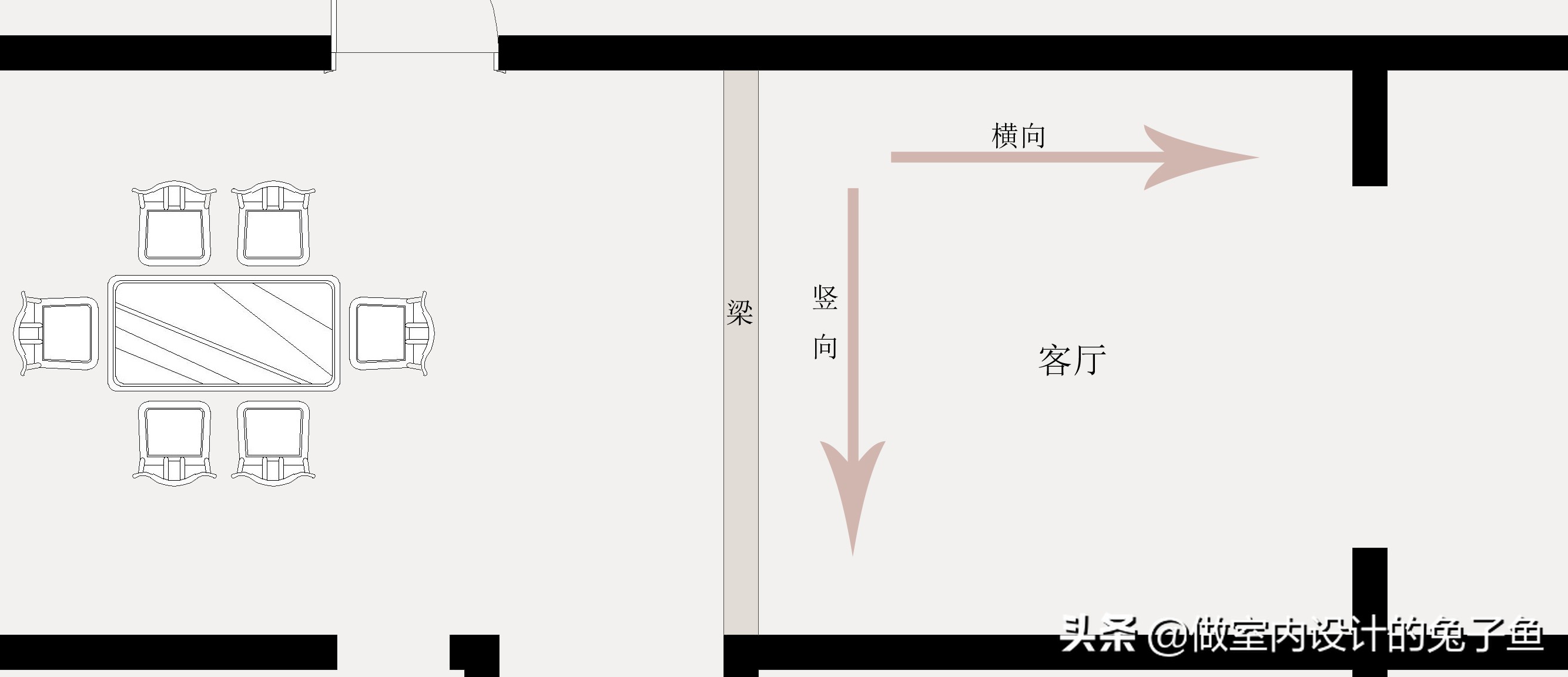 客厅有个梁，别瞎装修，利用这8种方式解决，完美