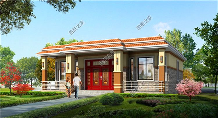 这四款农村四室两厅平房设计平面图,平房建好了真是舒服又气派