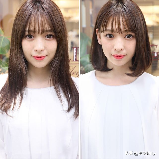 长发剪短，选“锁骨短发”时尚减龄，烫内扣，外翻，微卷，都很美