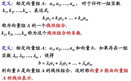 向量组的线性相关性