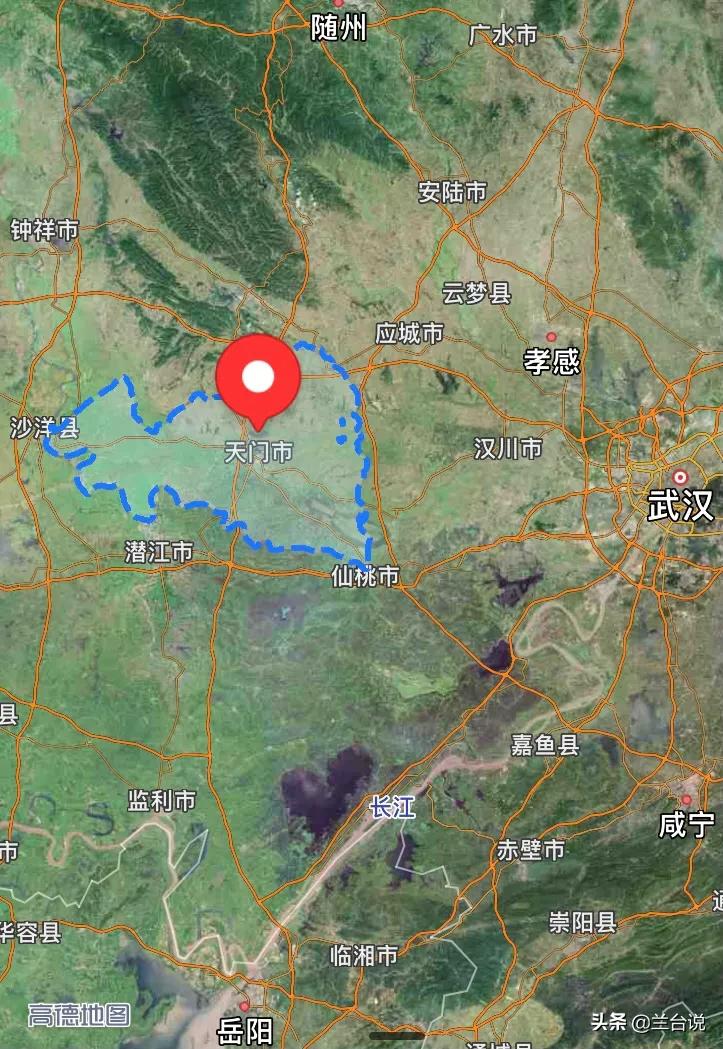 天门山在湖南省张家界，为什么天门市在湖北省？