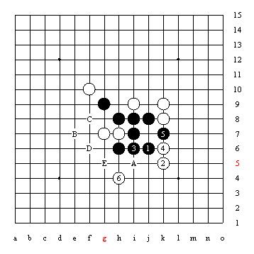 五子棋技巧图解「1」