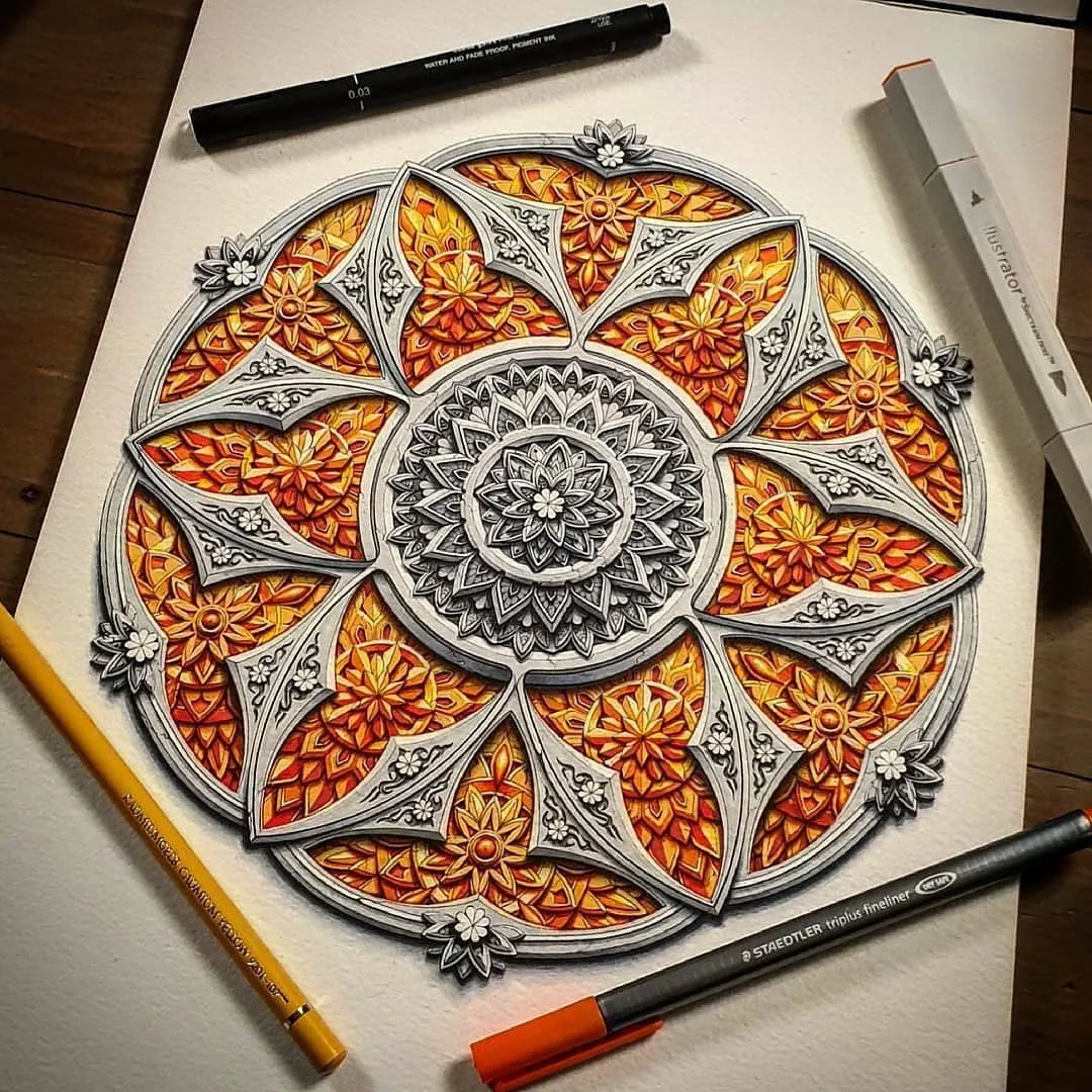 画这种竟能治好抑郁?这些超牛的解压图案,拯救了自杀边缘的男人