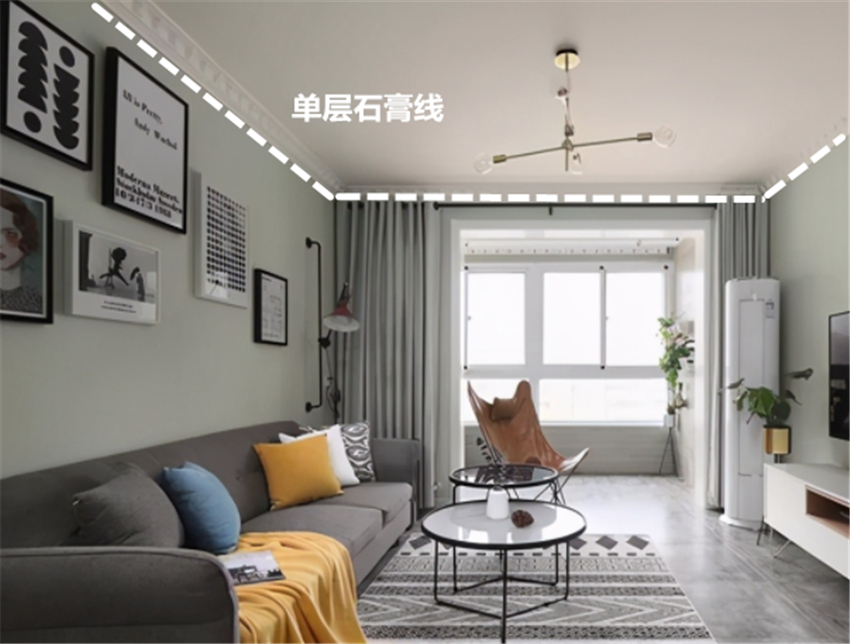 客厅别再做土丑的整体吊顶了！现在流行“去吊顶化”，美观又耐用