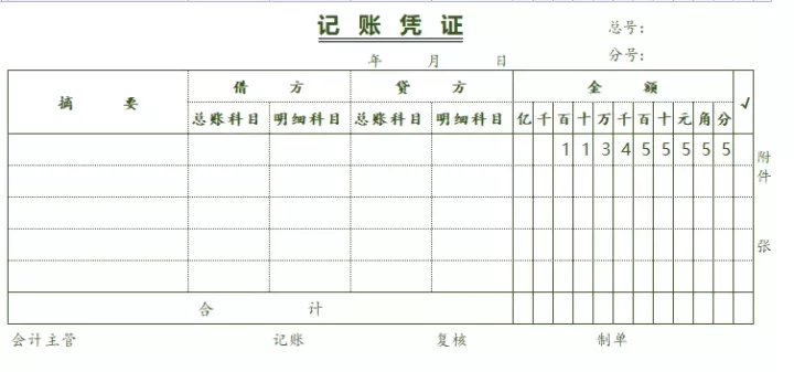 老会计熬了三天整理出来的单据，日常用足够了