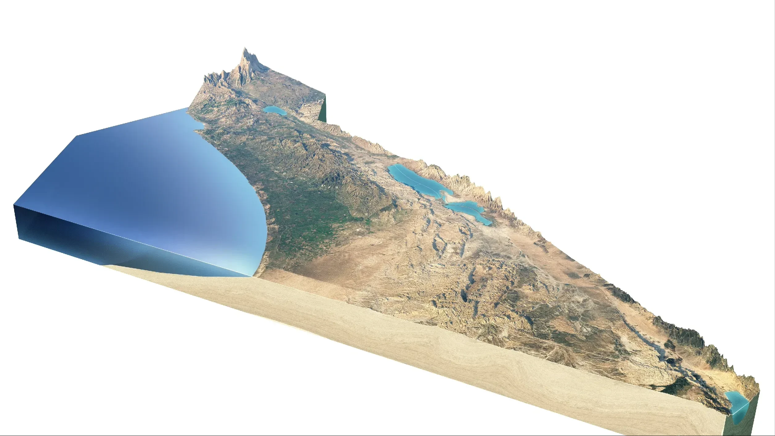 以另一种视角看地图：世界各地区、国家3D可视化地形图