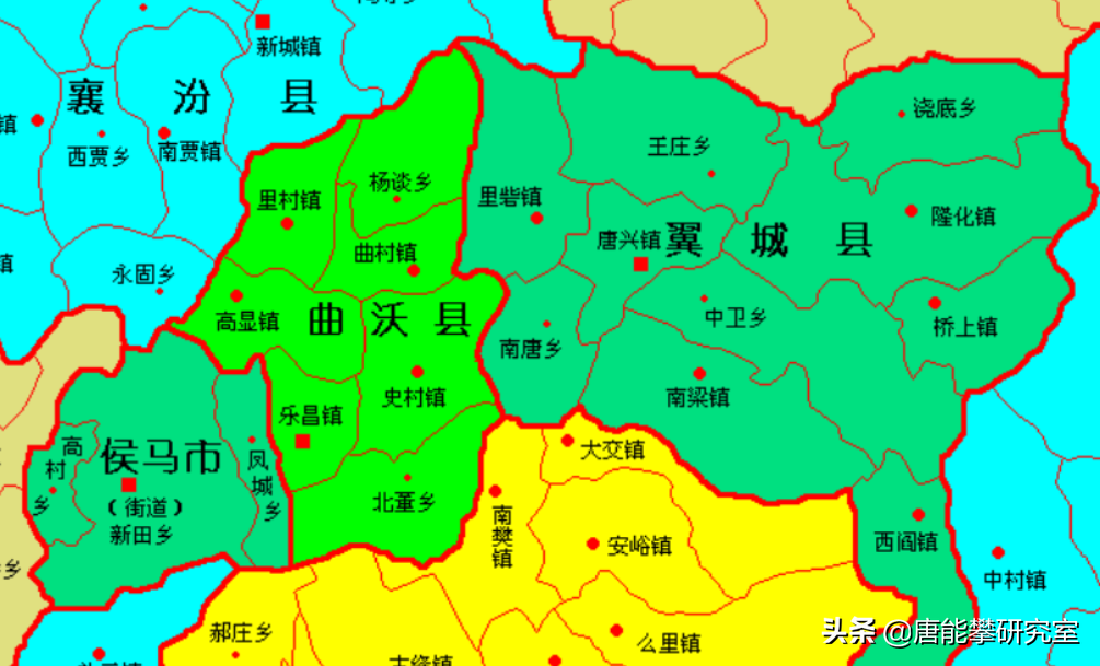 翼城县中卫乡地图图片