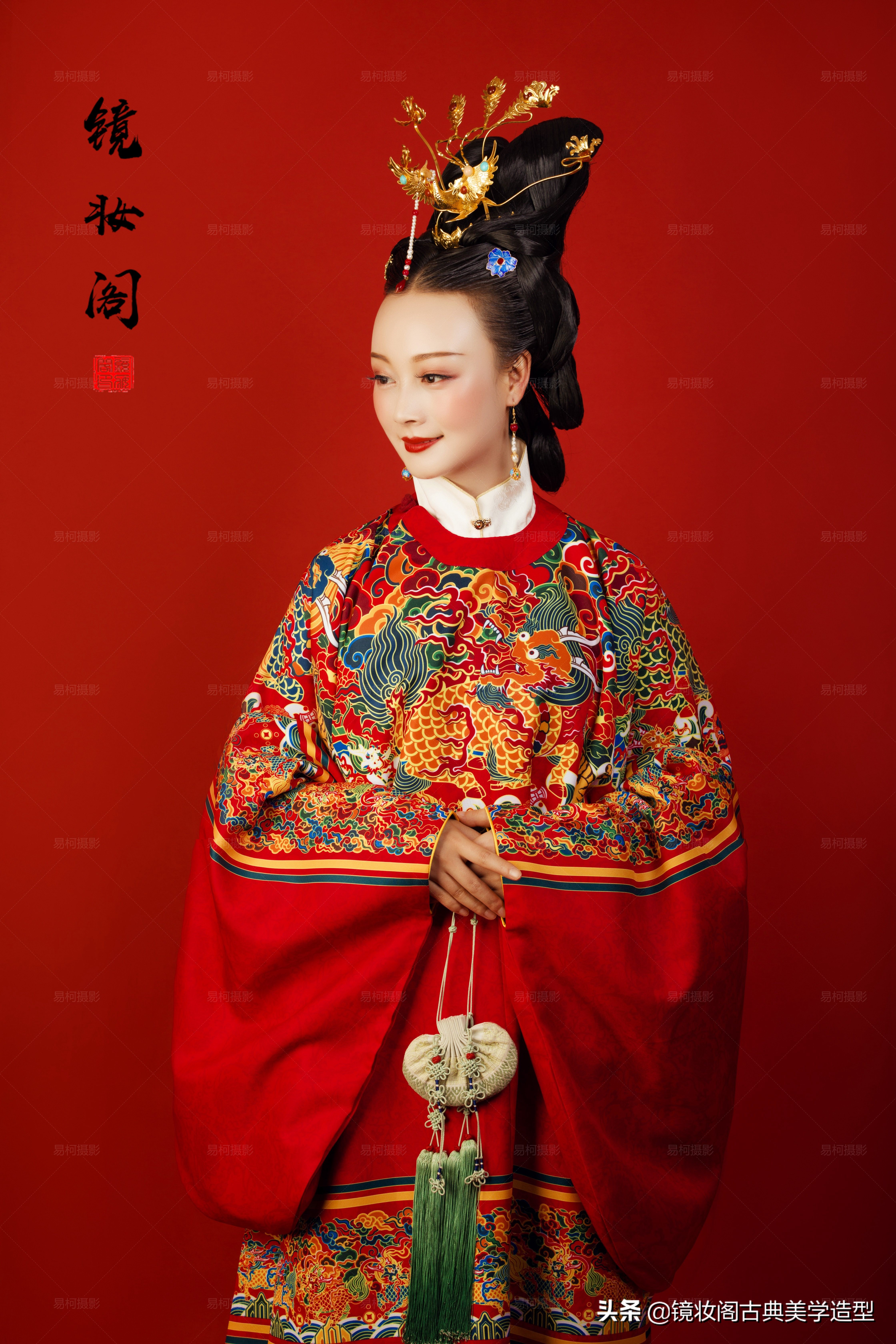 明制婚礼新娘妆容|许你凤冠霞帔一世无忧,从此清风明月长伴天涯