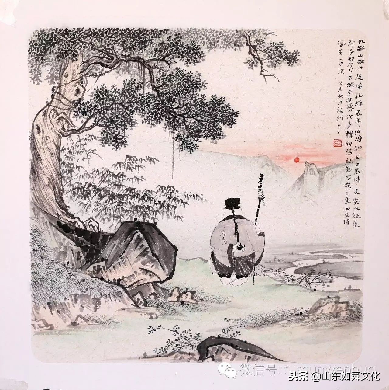 水墨人物画｜本色祝清跃——夔生宋词小像