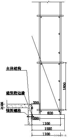 新规范下的螺栓式悬挑脚手架计算示例-GB50068-2018