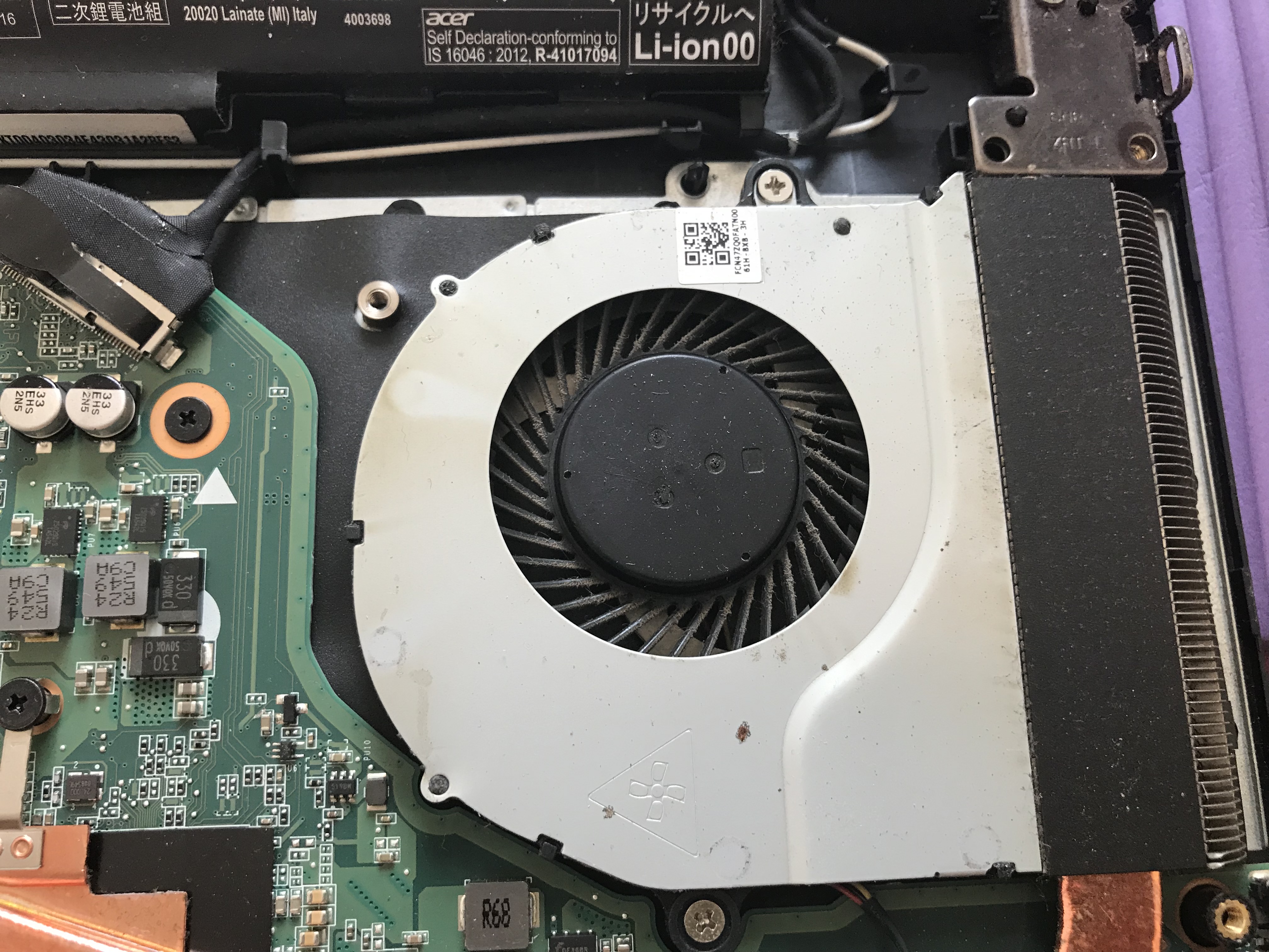 宏碁f5-572g笔记本拆机清灰教程,加完固态,开机11秒