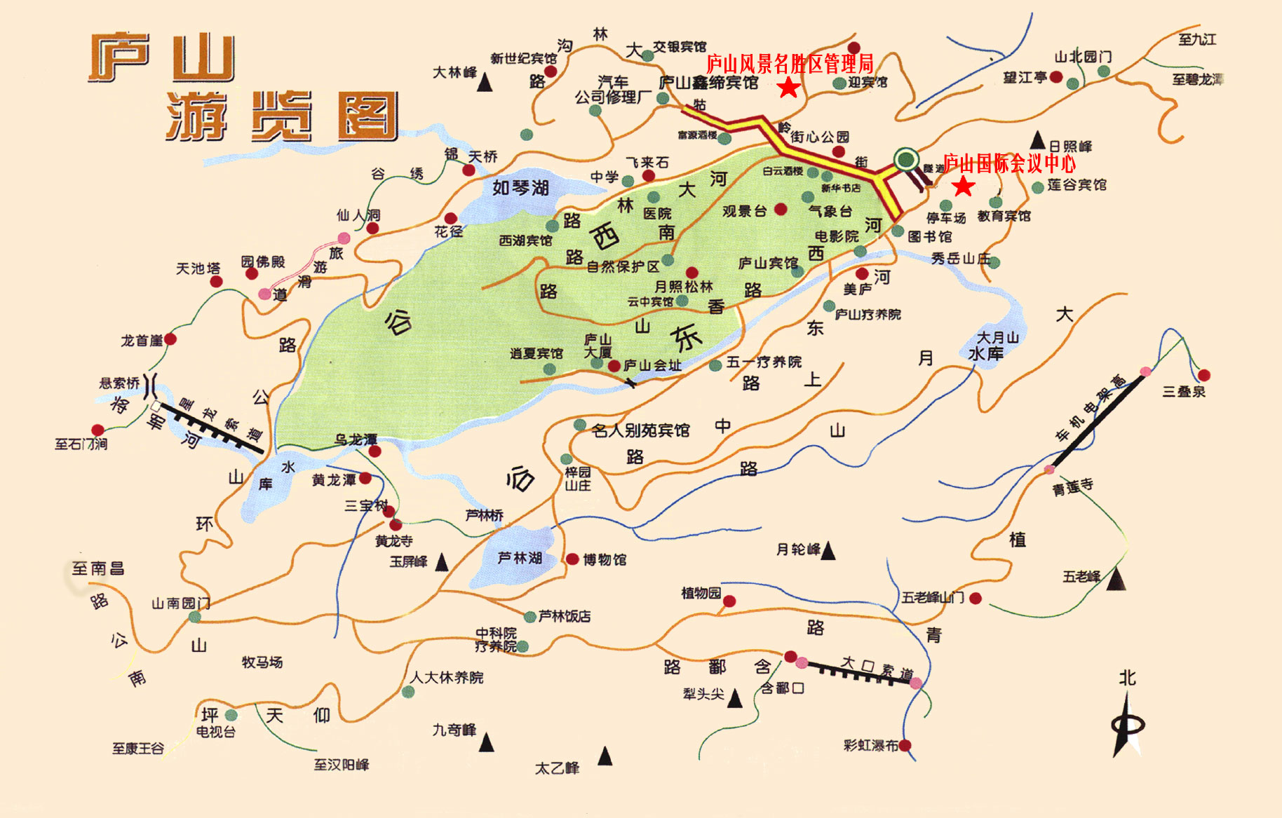 江西庐山地图位置图片