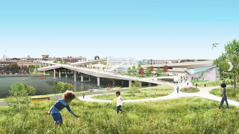 嗨，华盛顿新地标“动感X”提前2年赏！OMA+OLIN打造首座高架公园