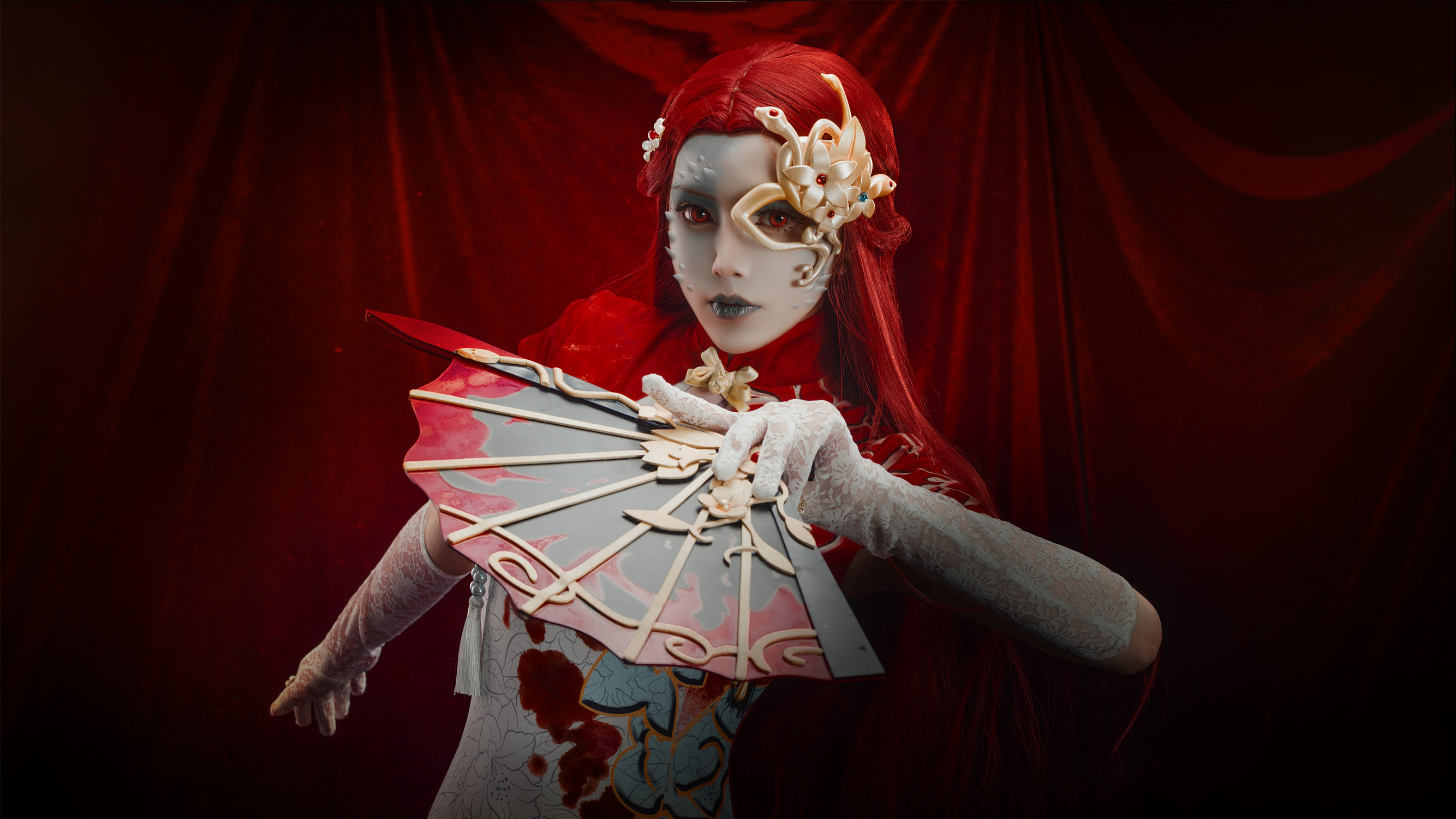 三组国人coser扮演的手游《第五人格》角色红蝶十三娘!十分传神