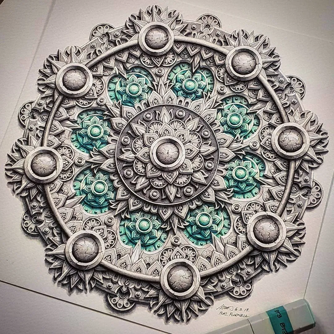 画这种竟能治好抑郁?这些超牛的解压图案,拯救了自杀边缘的男人