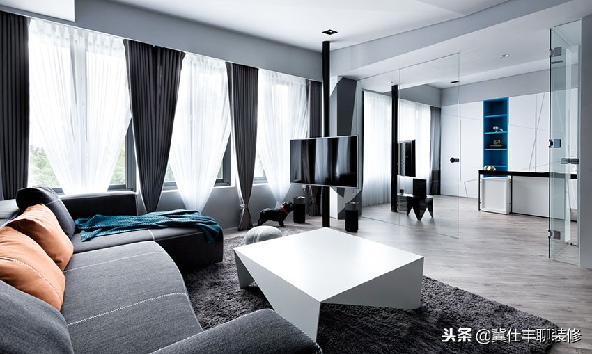 134㎡四室兩廳两卫，取消电视墙，兒童房不放床，实用又敞亮