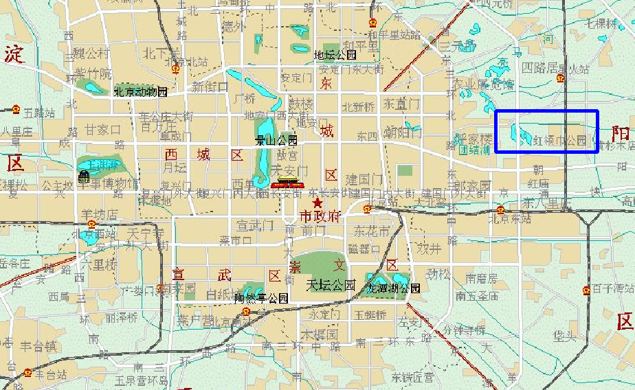 北京市朝阳区地图 朝阳区详细地图全图