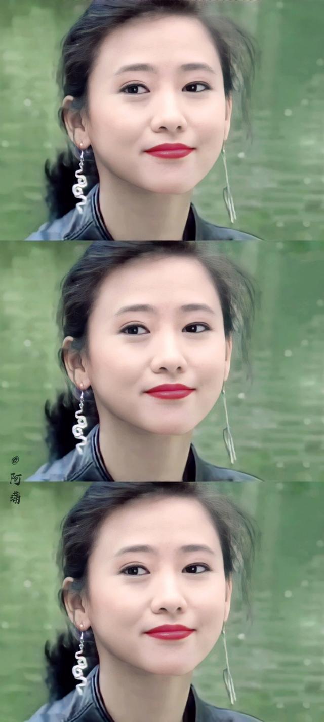 年轻时的翁虹，美貌倾城，仿佛人间尤物