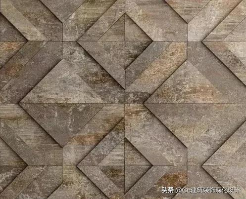 「材料」明明是块瓷砖却有着金属的光泽和质感!太飒了
