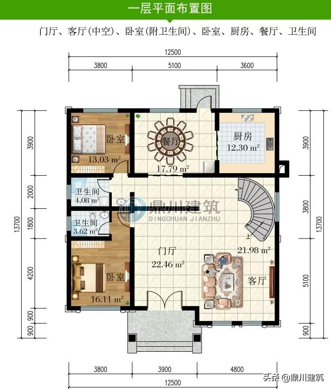 4套复式带旋转楼梯别墅,室内装饰怎么做?何不参考这个效果图