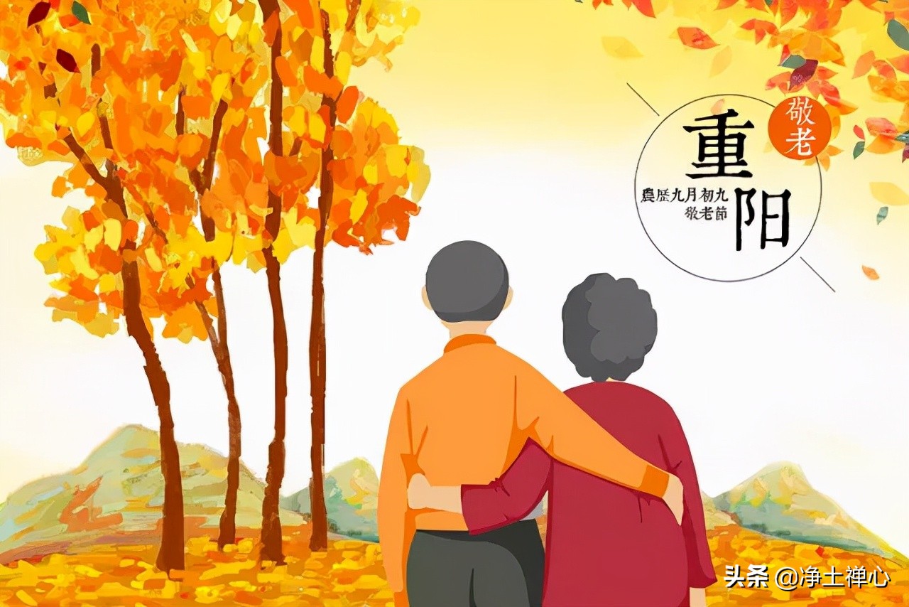 九月九日重阳至，登高望远敬老人。
