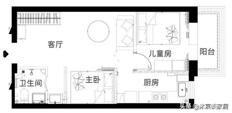 买下49㎡老旧房，被吐槽环境差，改造后成为实用美居室，很敞亮