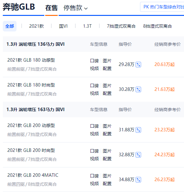 奔驰GLB有多好养？如今降至亲民价，小保养不过千