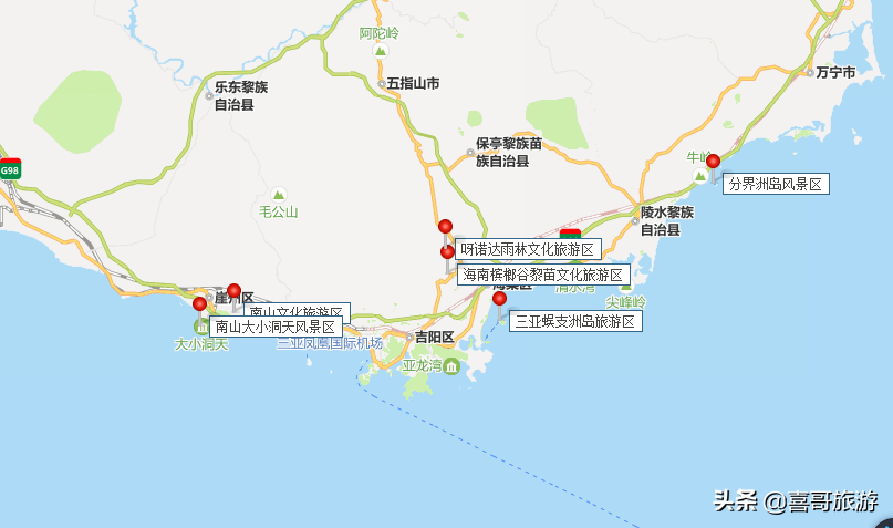 海南现有6个5A级旅游景区，是哪6个？自驾游玩如何规划行程？