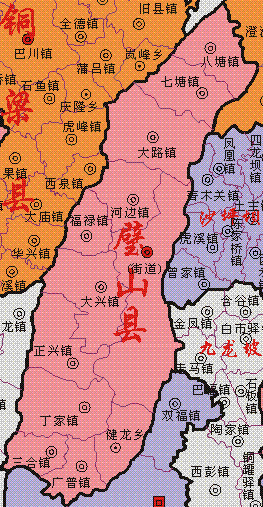 铜梁璧山地图图片