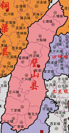 璧山区主城区地图图片