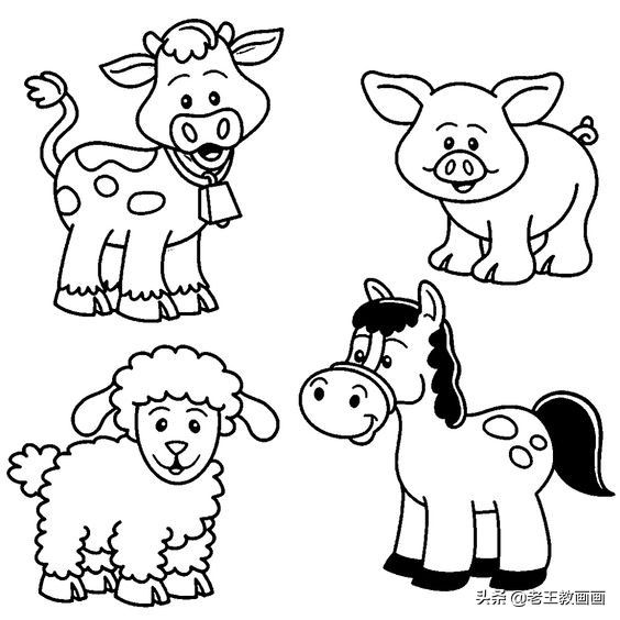 各种小动物的100种画法,简单实用的素材