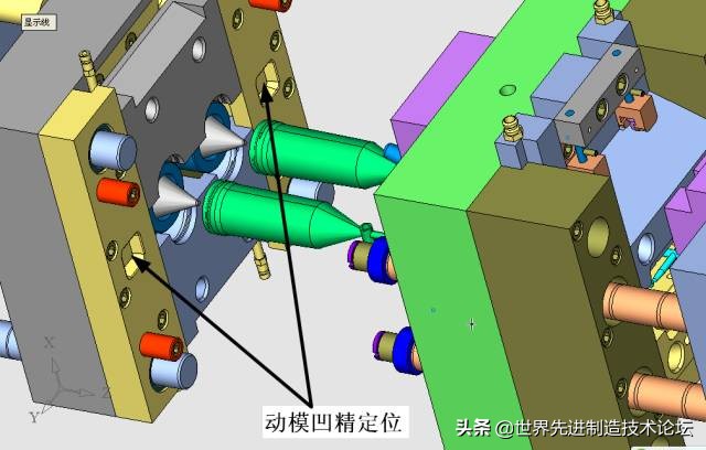 这个经典模具结构：4 面滑块+动模缩芯，无数人搞不定