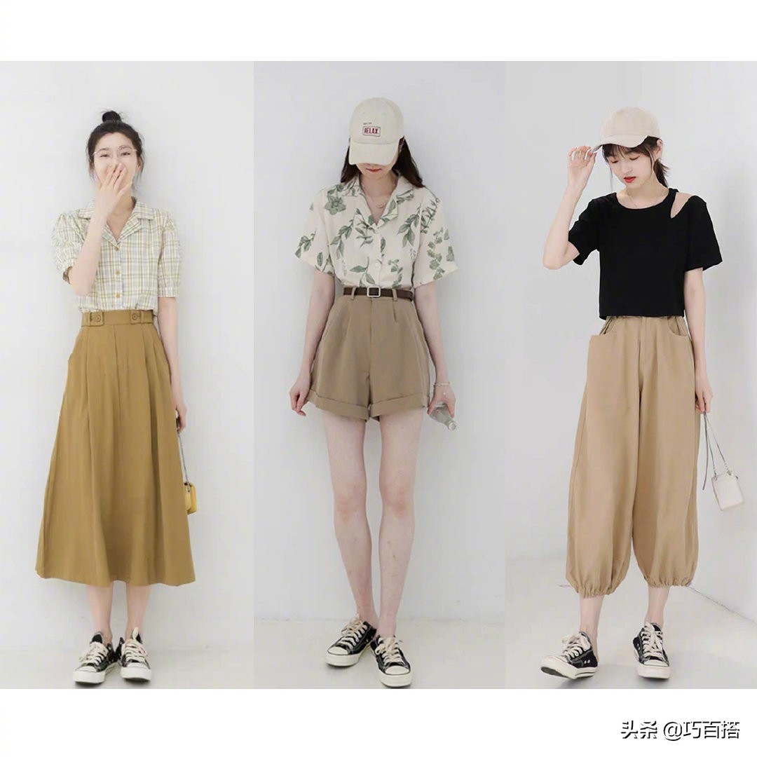 27套清爽利落的夏季穿搭，显高显瘦没商量，大学生跟着穿很时尚