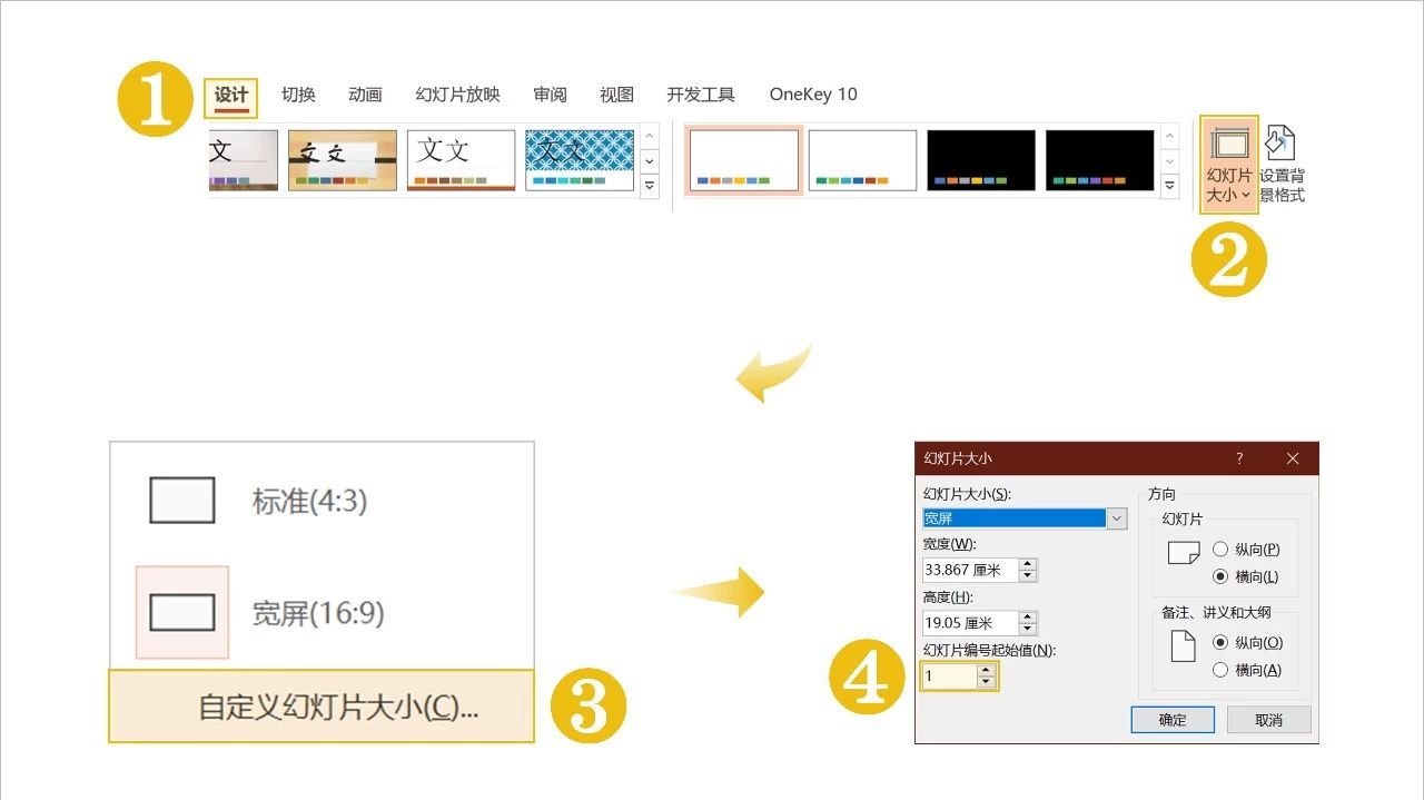 想在PPT第3页页开始编号吗？可以试试这两个做法